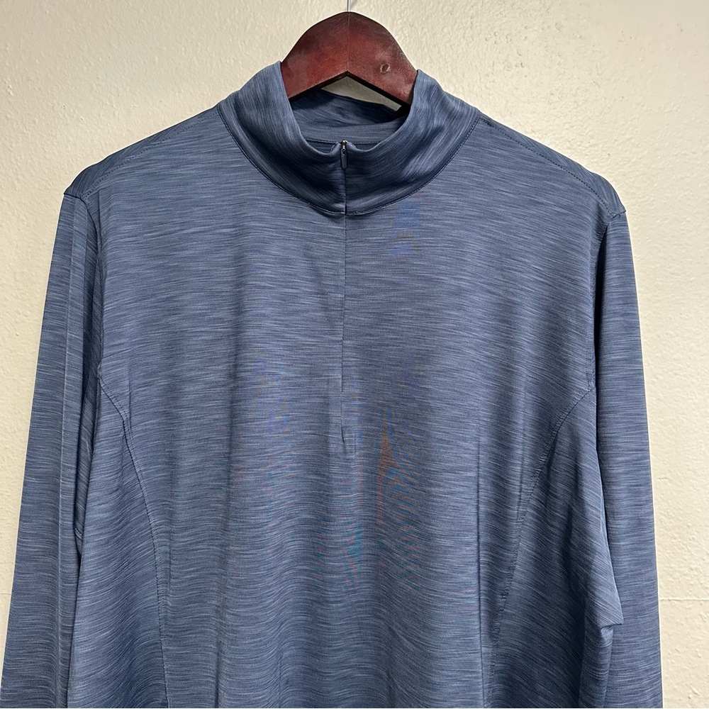 Slezenger Women’s Tech 1/4 Zip Golf Pullover Long Sleeve XXL UV Bluish Grey NWT